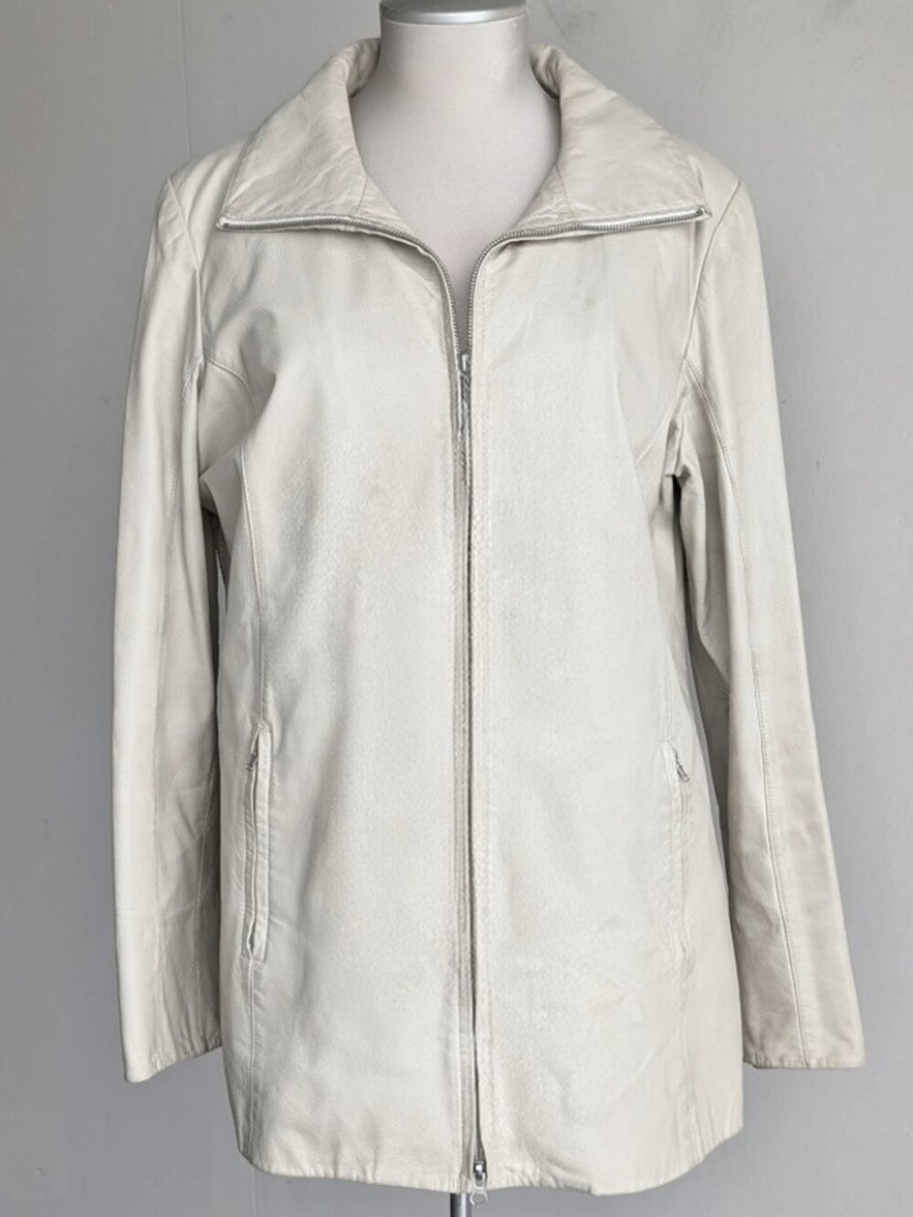 Vintage Danier Cream Leather Jacket